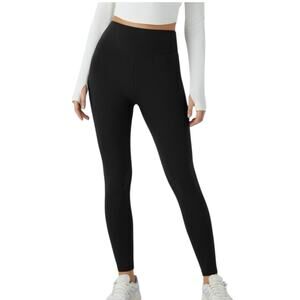 NWT Halara Seamless Flow High Rise Jacquard Butt Lifting Leggings Black Medium